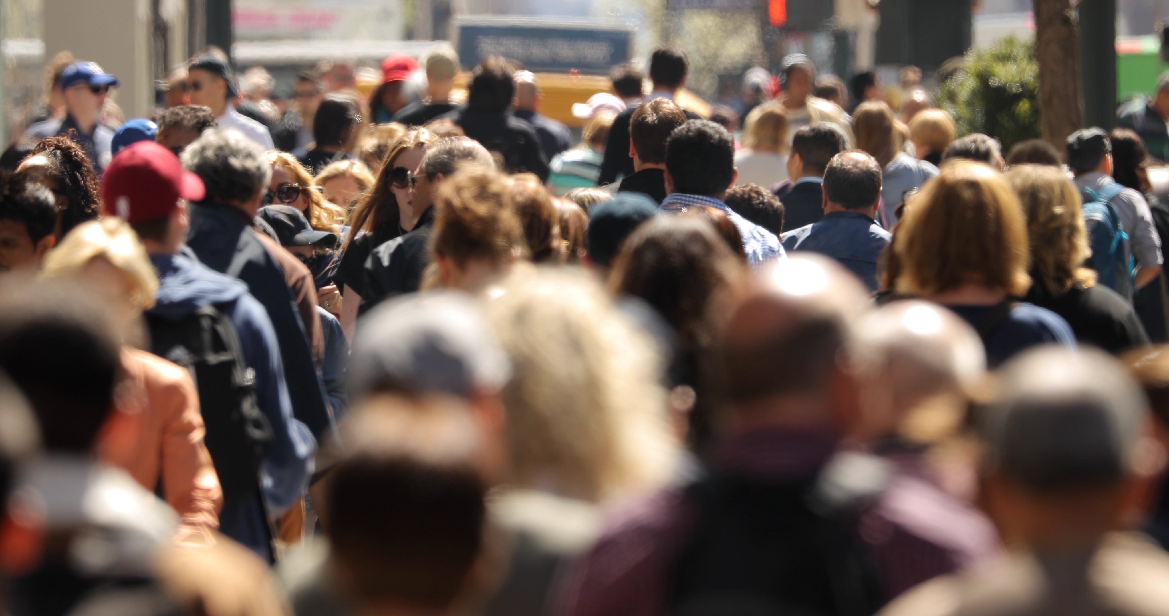 Crowded city street