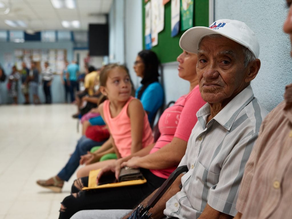 People of all ages waiting for primary health care